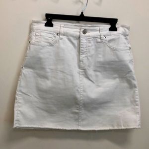 White Denim stretch skirt